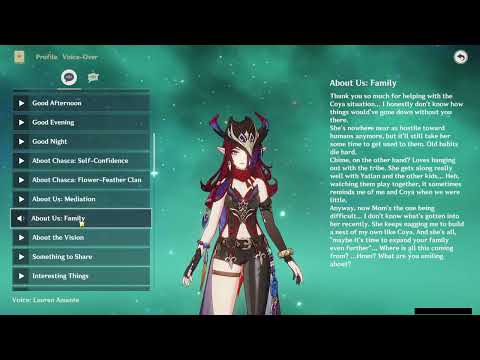 CHASCA ALL VOICE LINES (ENGLISH)