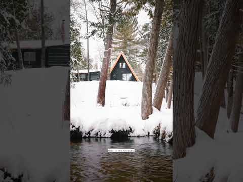 a cabin, a creek, and a little peace ✨❄️