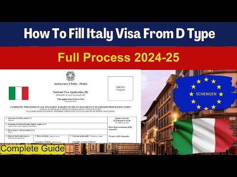 How to Fill Italy Visa Application Form | Italy Visa Application Online | Complete Guide 🇮🇹