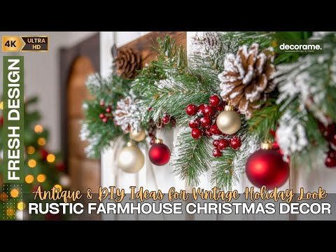 Rustic Farmhouse Christmas Decorating Tips: Antique & DIY Ideas for a Vintage Holiday Look