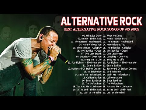 Top Alternative Rock Vol 01 🤘Linkin park, Coldplay, 3 Doors Down, Creed, Nickelback