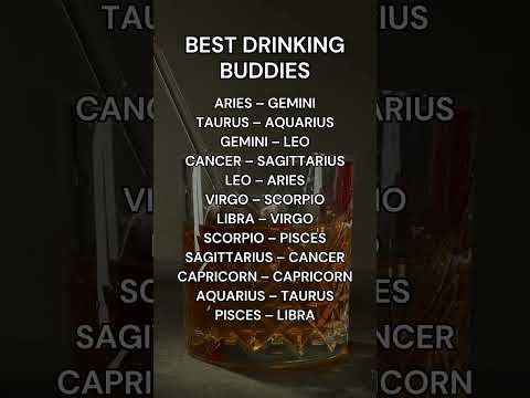 BEST DRINKING BUDDIES #astrology #zodiac