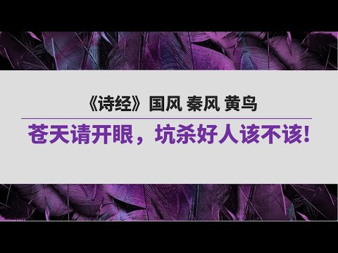 《诗经》（131）国风 秦风 黄鸟 | 苍天在上请开眼，坑杀好人该不该!