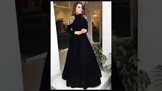 velvet dress designs western