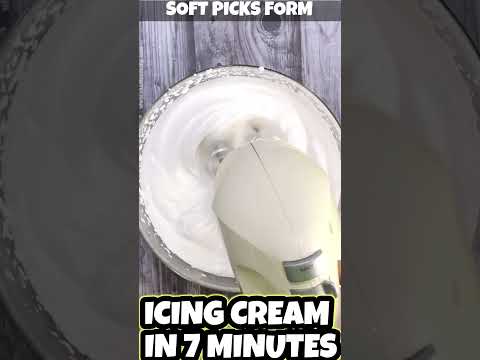 7 Minutes Icing Cream For Cake and Cupcakes