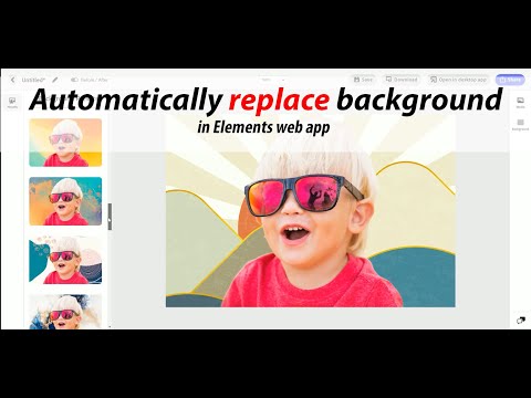 Automatically Change Backgrounds in Photoshop Elements Web (Beta)