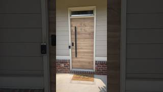 Front door upgrade. Extreme makeover #frontdoormakeover #diy #moderndoor #handyman