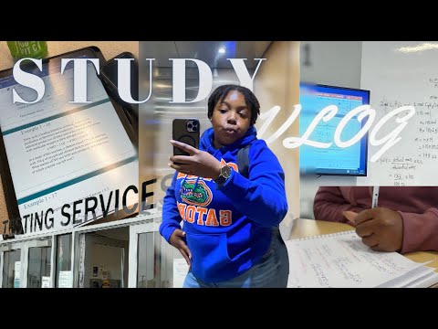 Study Vlog 🎧 | Midterm season, Productive studying, White board notes, Stressful college week