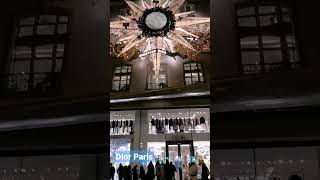 House of Dior Paris Holiday display 2022