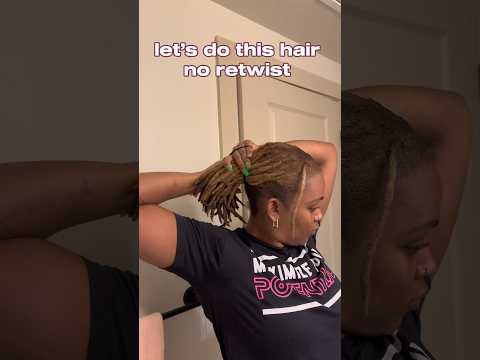 grwm: no retwist slick ponytail ✨ #grwm #locjourney #locstyles #locs