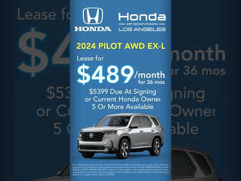 2024 Honda Pilot Lease | Honda of Downtown LA #hondasuv #honda #hondapilot