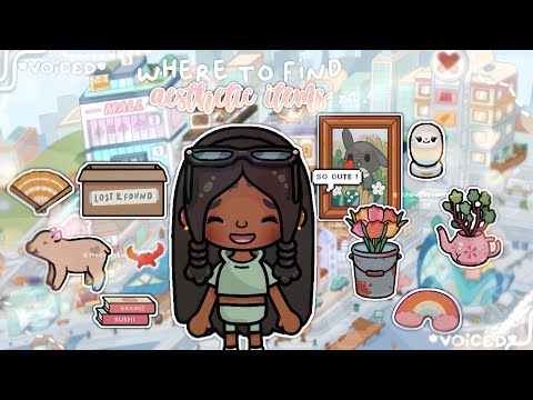 Where to find Rare *AESTHETIC ITEMS* ꩜🐰🍡 | Toca Life World 🌎| *VOICED*🔊|It’s me Annie ⋆౨ৎ˚⟡˖ ࣪