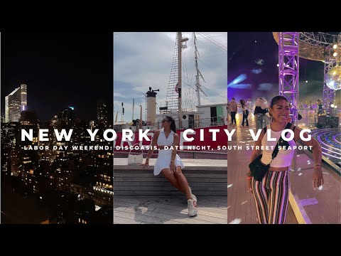 NYC VLOG: rollerskating at a disco in Central Park | luxury shopping, discoasis, labor day weekend