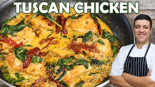 Creamy Tuscan Chicken | One of the Best Italian Dishes by Lounging with Lenny