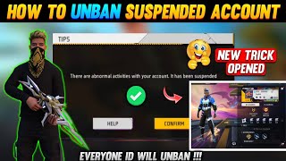 How To Unban Free Fire Suspended Account 2024 | Recover Suspended Free Fire ID | Suspended Problem