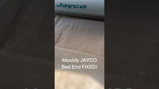 Mouldy Bed End on JAYCO Camper Trailer. #canvasmagic #mouldremoval #camping #outdoors #jayco