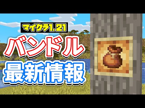 【マイクラ1.21】バンドルの最新情報！近日中に統合版ベータに登場予定！4年越しに洞窟と崖アップデートが完成！実装が延期された理由とは？【マインクラフト】統合版ベータ