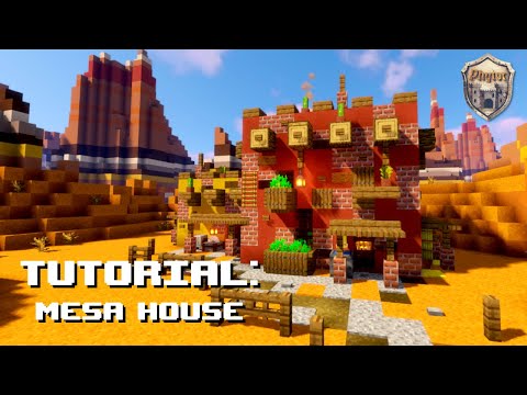 Minecraft Tutorial: How To Build A Badlands & Mesa Starter House!