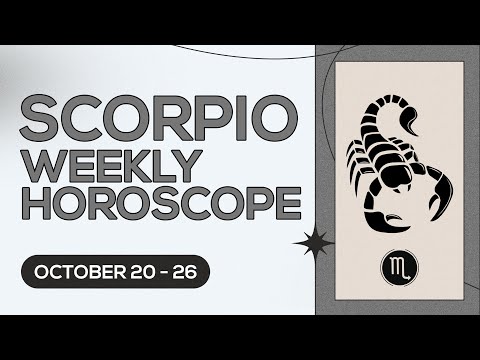 Scorpio Weekly Horoscope: October 20 to 26, 2024