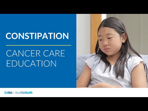 Constipation | Cancer care education | AboutKidsHealth at The Hospital for Sick Children