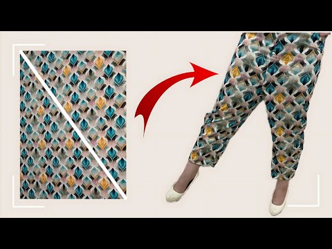 Very Easy Palazzo Pants Trouser Cutting and Stitching from Only 1.5 Meter for beginners