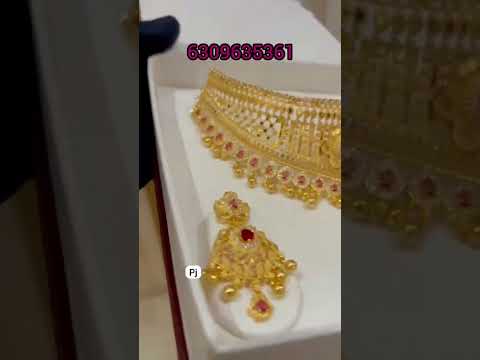 one gram gold chocker | one gram gold haram | cz stone haram and chockers | 6309635361