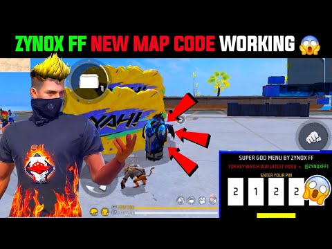 Zynox FF Crafland Map Code | Free Fire 1v1 Craftland Map Code | Zynox FF 1v1 Map Code