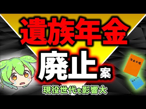 【最速】2025年年金改正直前！遺族年金､見直し廃止論議｡現役世代も影響大【会社員･社会保険･基礎･厚生/生命/計算方法･受給資格/老齢･障害/中高齢寡婦加算とは/支給額/65歳/相続/ずんだもん】