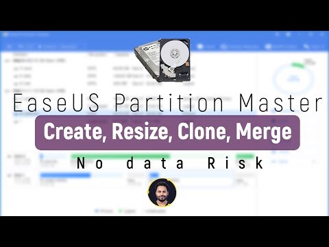 EaseUS Partition Master Free - create, resize, clone, move, merge, and format partitions