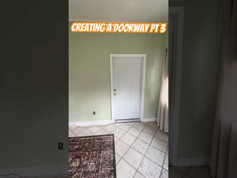 Creating a Doorway #diy #construction #doorway #install #howto #stepbystep #bluecollar #trending