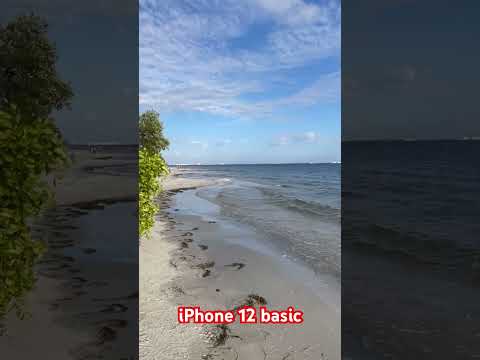 iPhone 12 (max zoom 3x) beach clouds sun horizon water #iPhone