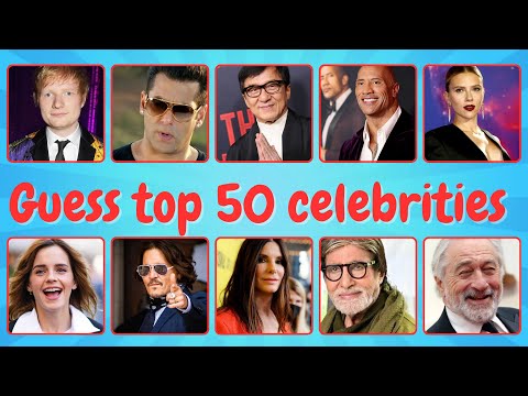 Ultimate A-List Celebrity Quiz | Can You Name All 50 Stars? Quiz Pinnacle