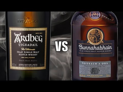 Ardbeg Uigeadail vs  Bunnahabhain Toiteach A Dhà Islay Single Malt Scotch Whisky