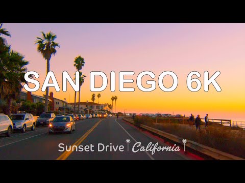 Driving in San Diego Downtown Petco Park Gaslamp Quarter USS Midway Museum El Prado Sunset Cliffs