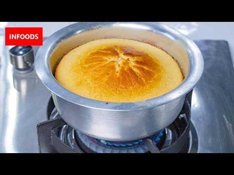 How to Bake a Cake on a Stove No OVEN Needed | Easy Cake Recipe | Infoods