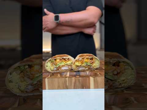 Fried Chicken Breakfast Burrito #asmr #chef #food #chicken #best