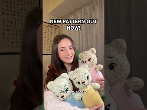 MAKE YOUR OWN TEDDY🧸 PATTERN OUT NOW! #amigurumi #crochet #crochetpatterns