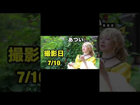 #悪ノ娘 #撮影裏側 #ひるまりな  #実写mv  #ニコニコ動画  #ロケ地庭　#猫　#親友