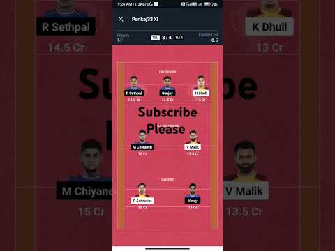 TEL vs HAR Kabbadi Dream11 Prediction | Dream11 team of today match | Kabbadi team today match |