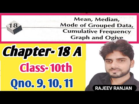 Mean Median Mode Class 10th ch-18a/Class 10th Chapter 18a#chapter18a#rsaggarwalmathclass10ch18a