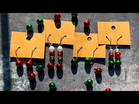 Easy Christmas Dangle Earrings Tutorial! 🎄❄️☃️