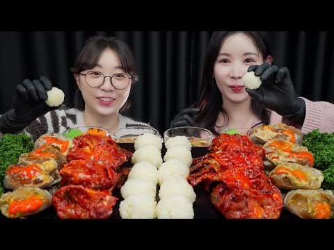 방구석 탈출🏃‍➡️🕺게장 러버들의 간장게장 양념게장 먹방 (feat. 얌야미) [eating show] mukbang korean food