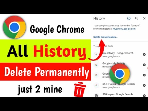 How to Delete Google Chrome History | Chrome Ki History Kaise Delete Kare 2024 |History Delete Kare