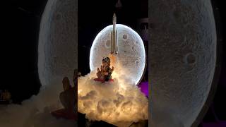 Chandrayaan 3 themed Ganpati Decorating #shorts #ganpatidecorationideas