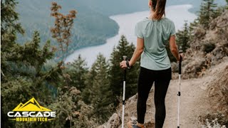 Cascade Mountain Tech Adjustable Trekking Poles | $100k Bonuses in Description