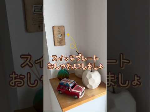 【賃貸の部屋づくり】これやってないってマジ？意外と盲点だったオシャレの選択肢！スイッチプレートの交換  #便利グッズ紹介 #暮らしのアイデア