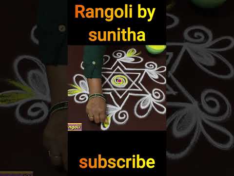 Rangoli art #indian art #kolam #shorts #ytshorts