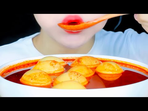 ASMR Boiled Egg With Soup Eating Vlog, Mukbang 삶은 계란을 수프와 함께 먹다 @MINEEEATS