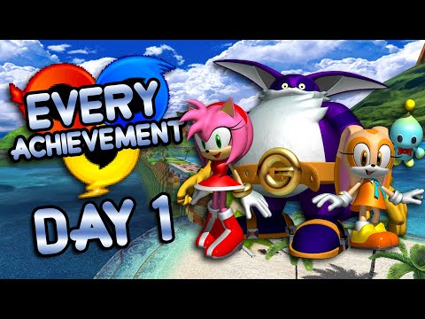 Getting EVERY ACHIEVEMENT In Sonic Heroes! (Day 1)