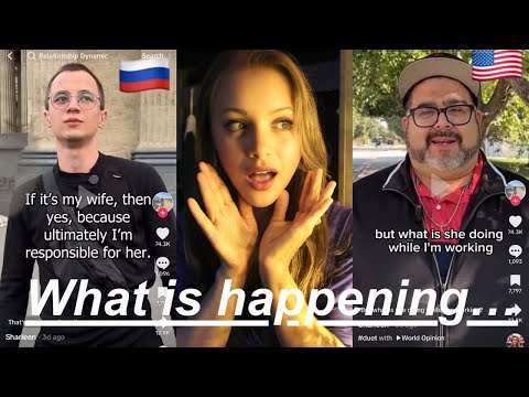 A REAL TRADWIFE REACTS (Episode 7):USA/Russia, asking men: 100% financially provide for their woman?